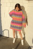 Knitty Rainbow Sweater Dress