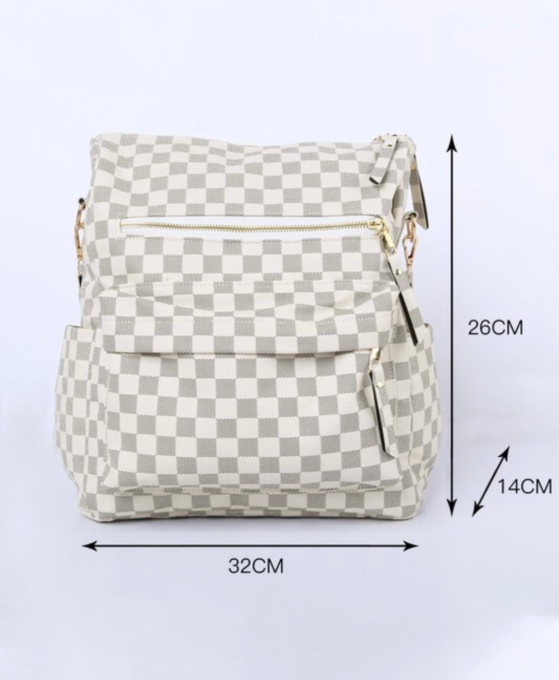 Checkered backpack – Too Chic Boutique