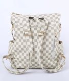 Checkered backpack